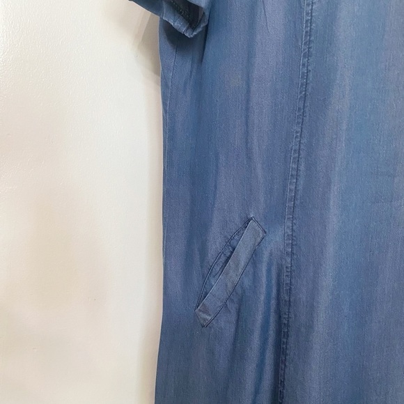 PERUZZI MADE IN ITALY 100% LYOCELL BLUE SHIFT SHIFT DRESS - 44IT(M) - Picture 5 of 8